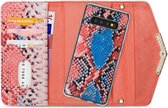 Samsung Galaxy S10 Hoesje - Mobilize - Velvet Serie - Kunstlederen 2in1 Case / Clutch - Coral Snake - Hoesje Geschikt Voor Samsung Galaxy S10