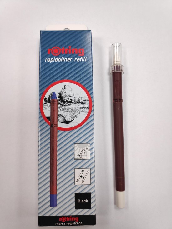 Rotring Rapidoliner Refill Zwart 0.25mm 1 stuk bol