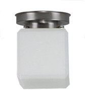 Art Deco lamp 'Vierkant groot', Nederlands fabrikaat Old Timer Light
