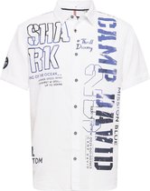 Camp David ® shirt met korte mouwen "Shark Diving" wit