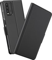 Xiaomi Redmi 9T Hoesje Portemonnee Book Case Kunstleer Zwart