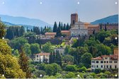 Basilica San Miniato al Monte in Florence - Foto op Tuinposter - 90 x 60 cm