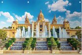 Museu Nacional d'Art de Catalunya in Barcelona - Foto op Tuinposter - 60 x 40 cm