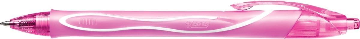 Bic Gel-ocity Quick Dry gelroller, roze 12 stuks