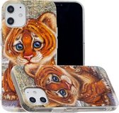 Voor iPhone 12 mini Painted Pattern TPU beschermhoes (Tiger)