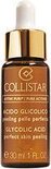 Bruine glazen fles met gouden dop, Collistar Attivi Purl Glycolic Acid, 30 ml.
