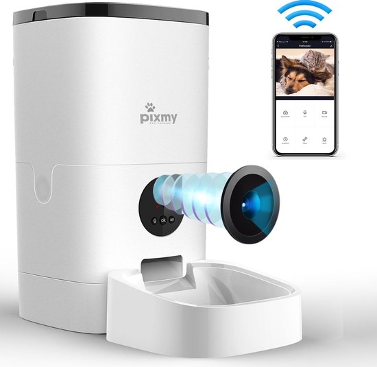 Pixmy – Automatische Voerbak – 4L – Wi-Fi – Met App En Full Hd Camera – Voederbak Kat – Voerautomaat – Voerbak Kat – Voerautomaat – Pet Feeder –