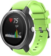 Siliconen Smartwatch bandje - Geschikt voor  Garmin Vivoactive 3 siliconen bandje - lichtgroen - Horlogeband / Polsband / Armband