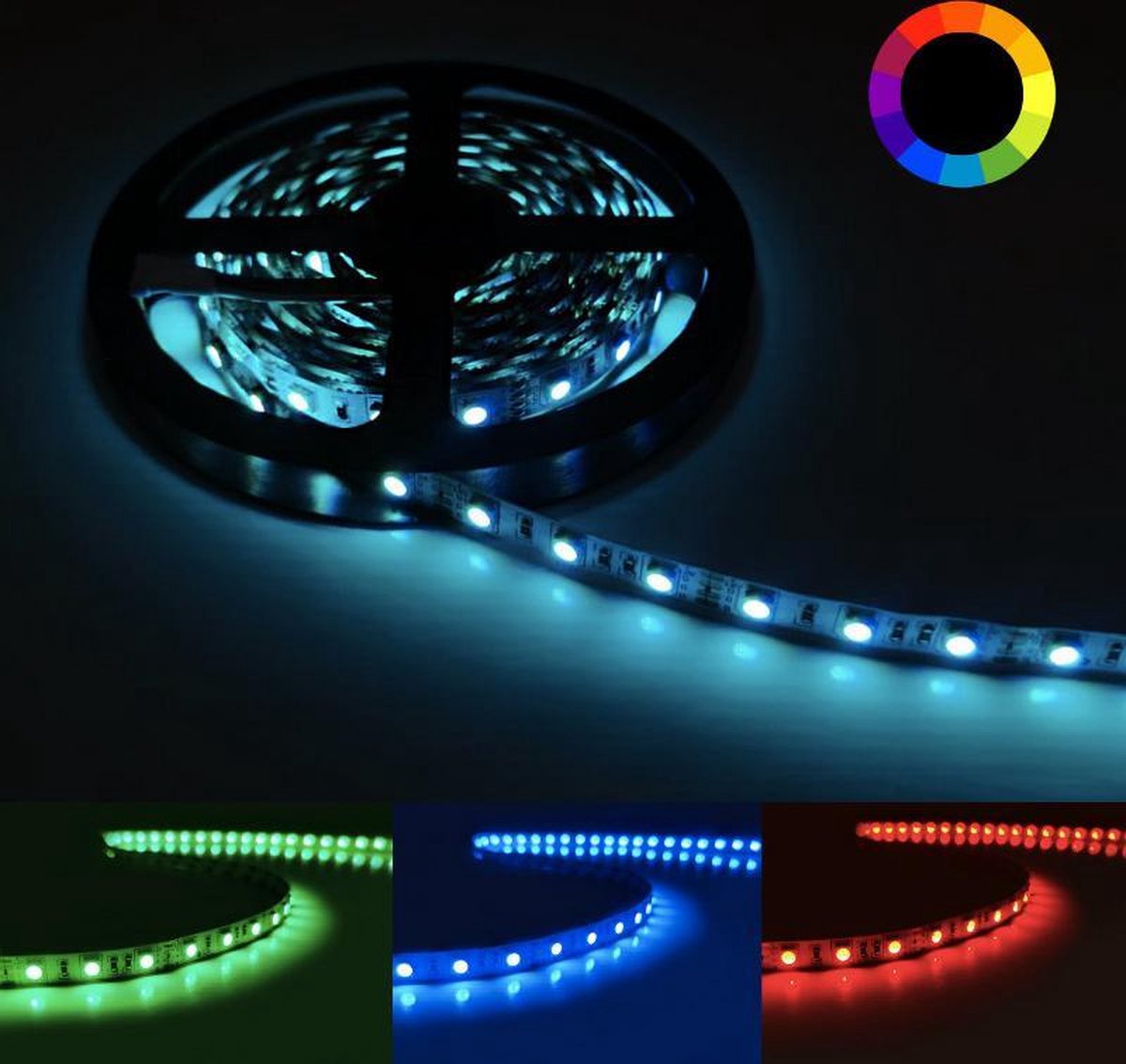 color 5m led rgb 5050 light