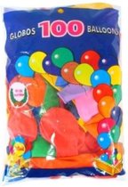Helium ballonnen 100 stuks assortie kleuren nr 10