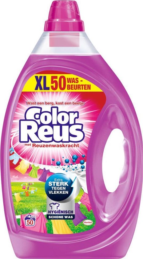 Color Reus Gel Vloeibaar Wasmiddel - Gekleurde Was - Voordeelverpakking- 50  wasbeurten | bol.com