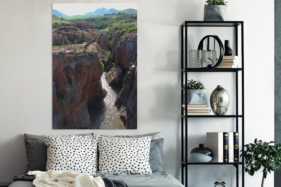 Bourke's Luck Nids de poule au Blyde River Canyon en Afrique Toile 80x120 cm - Tirage photo sur toile (Décoration murale salon / chambre)