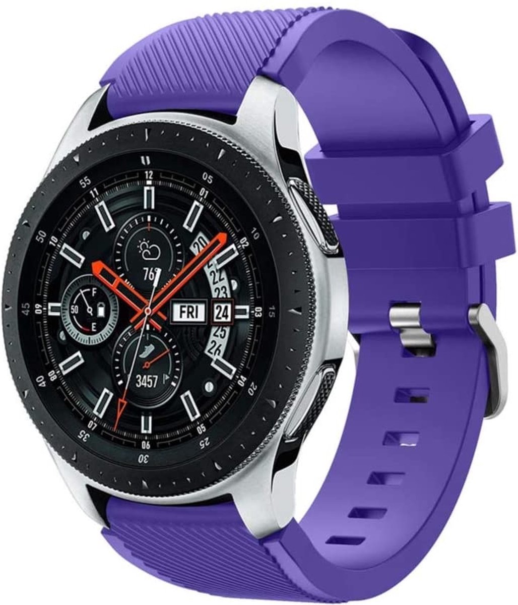 Geschikt voor Samsung Galaxy Watch silicone band - paars - 41mm / 42mm