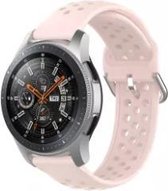 Samsung Galaxy Watch siliconen bandje met gaatjes - roze - 45mm / 46mm