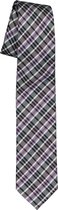 Pelucio stropdas - paars geruit -  Maat: One size
