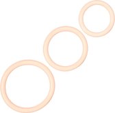 California Exotic Novelties Tri-Rings - Cockring - beigeig - 3 stuks - Ø 40 mm
