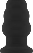 No.49 - Small Hollow Tunnel Butt Plug - 3 Inch - Black