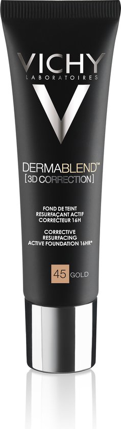 Vichy Dermablend 3D correctie foundation nr45 30ml voor een vette en onzuivere huid