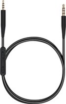 kwmobile koptelefoonkabel geschikt voor Bose QuietComfort 35 - Reservekabel 140 cm - Met microfoon en volumeregelaar - 3,5 mm aansluiting