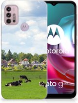 Backcover Soft Siliconen Hoesje Motorola Moto G30 | G10 Telefoon Hoesje Hollandse Koeien