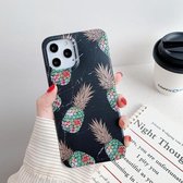 Gilding Ananas Pattern Soft TPU beschermhoes voor iPhone 11 Pro (zwart)