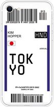 Voor iPhone SE (2020) / 8/7 Boarding Pass Series TPU telefoon beschermhoes (vlag van Tokio)