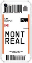 Voor iPhone SE (2020) / 8/7 Boarding Pass Series TPU telefoon beschermhoes (Montreal)