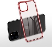 Voor iPhone 11 Pro Max X-level Dawn-serie Transparante ultradunne TPU-hoes (rood)