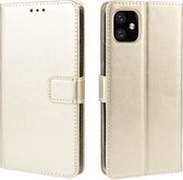 Retro Crazy Horse Texture Horizontale Flip Leren Case voor iPhone 11 6.1 inch, met Houder & Kaartsleuven & Fotolijst (Goud)