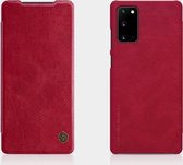 Voor Samsung Galaxy Note 20 NILLKIN QIN Series Crazy Horse Texture Horizontale Flip Leather Case met Card Slot (Red)