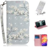 3D Gekleurde Tekening Horizontale Leren Flip Case met Houder & Kaartsleuven & Portemonnee Voor Galaxy S10 Plus (Magnolia)