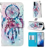 Voor Galaxy S20 3D Schilderen Horizontale Flip Leren Case met Houder & Kaartsleuf & Portemonnee & Lanyard (Color Drop Windgong)