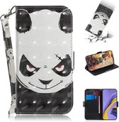 Voor Galaxy A51 3D Formule Patroon Magnetische Aantrekkelijkheid Horizontale Flip Leren Case met Lanyard, Ondersteuning Houder & Kaartsleuf & Portemonnee (Angry Bear)