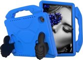 Voor Huawei MediaPad M5 10.8 inch EVA Kinderen Falling Proof Platte beschermende schaal met duimbeugel (blauw)