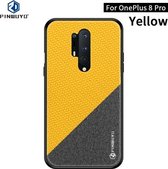 Voor Oneplus 8 Pro PINWUYO Rong-serie schokbestendige pc + TPU + beschermhoes van chemische vezeldoek (geel)