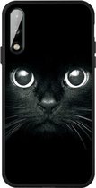 Voor Huawei P40 Lite E Pattern Printing Embossment TPU Mobile Case (Whiskered cat)