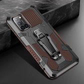 Voor Vivo V17 Armor Warrior schokbestendige pc + TPU beschermhoes (koffie)