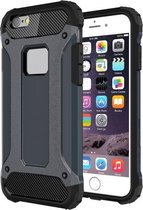 Voor iPhone 6 & 6s Tough Armor TPU + pc-combinatiehoes (marineblauw)
