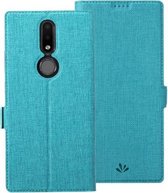 Voor Nokia 2.4 ViLi K-serie schokbestendig TPU + PU lederen magnetische gesp horizontale flip case met kaartsleuven & portemonnee & houder (blauw)