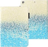Voor iPad Air 2 Cross Textuur Geschilderde Horizontale Leren Case met Slaap / Wekfunctie & Kaartsleuf & Houder & Portemonnee (Blauw Zand)