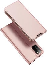 Voor Samsung Galaxy A02s 166.5mm Versie DUX DUCIS Skin Pro Serie Horizontale Flip PU + TPU Lederen Case met Houder & Kaartsleuven (Rose Goud)