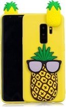 Voor Galaxy S9 + 3D Cartoon patroon schokbestendig TPU beschermhoes (grote ananas)