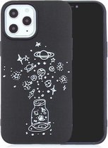 Voor iPhone 12 Pro Max Painted Pattern Soft TPU Case (wensfles)