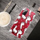 Voor Samsung Galaxy A02s schokbestendig geverfd transparant TPU beschermhoes (alpaca)
