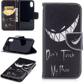 Gekleurde tekening patroon horizontale flip lederen hoes voor Xiaomi Mi 6, met houder & kaartsleuven & portemonnee (grijns)