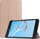 Lenovo Tab E7 Hoes - Mobigear - Tri-Fold Serie - Kunstlederen Bookcase - Roségoud - Hoes Geschikt Voor Lenovo Tab E7