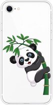 Voor iPhone SE 2020/8/7 patroon TPU beschermhoes (Panda Climbing Bamboo)