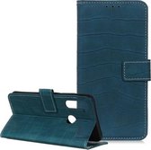 Voor Moto G8 Power Crocodile Texture Horizontale flip lederen tas met houder & kaartsleuven en portemonnee (donkergroen)