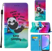 Voor Vivo Y17 / Y15 / Y12 / U10 / Y11 / Y3 Cross Texture Painting Pattern Horizontale Flip Leather Case met Houder & Kaartsleuven & Portemonnee & Lanyard (Slapende Baby)