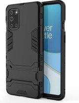Voor OnePlus 8T PC + TPU schokbestendige beschermhoes met houder (zwart)